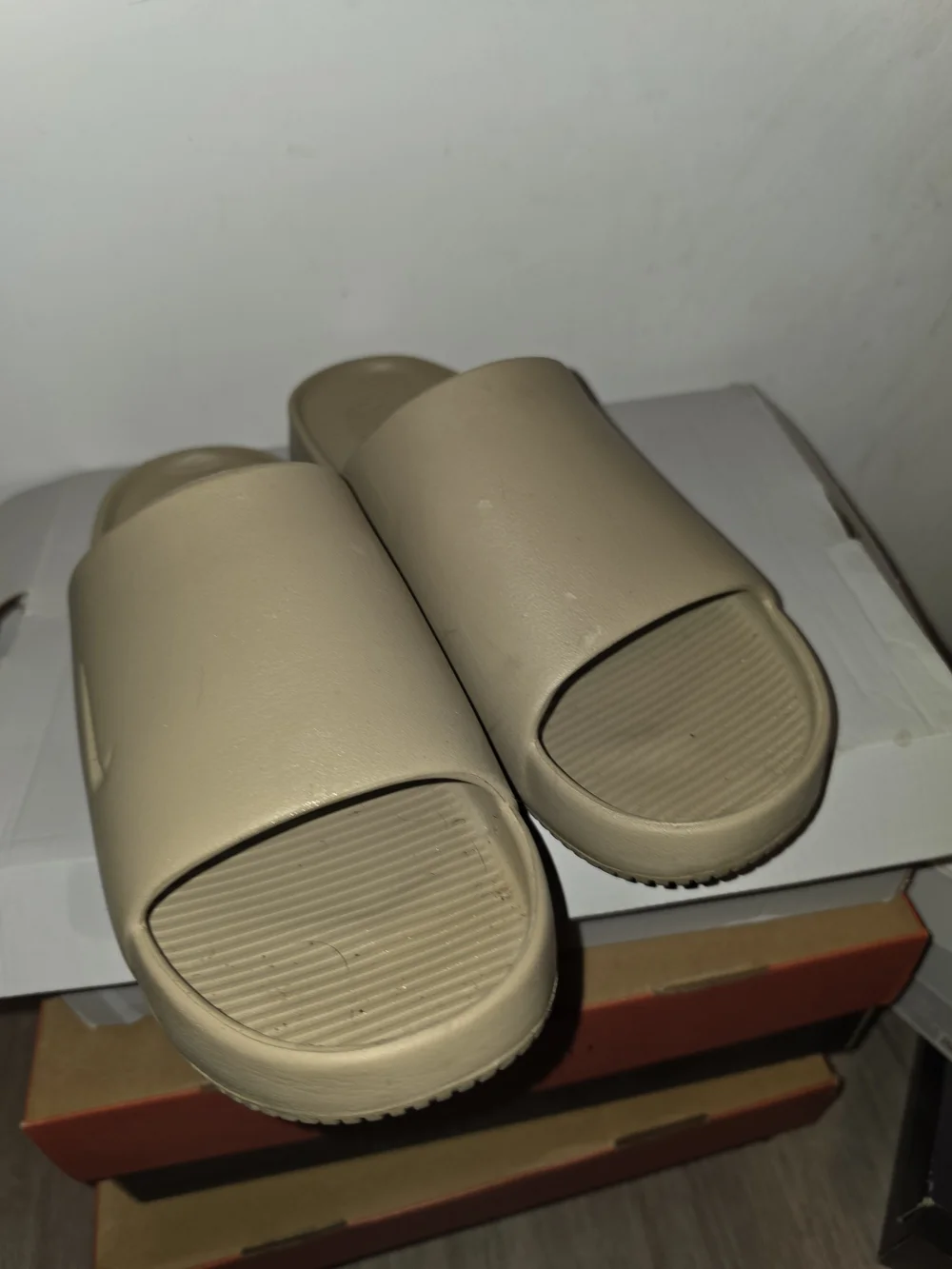 Nike Tan Slide Sandals